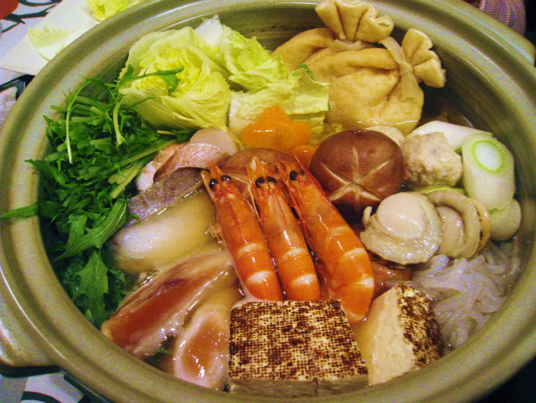 Japanese seafood hotpot - recipe